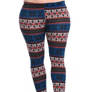 CHRISTMAS LEGGINGS-PLUS